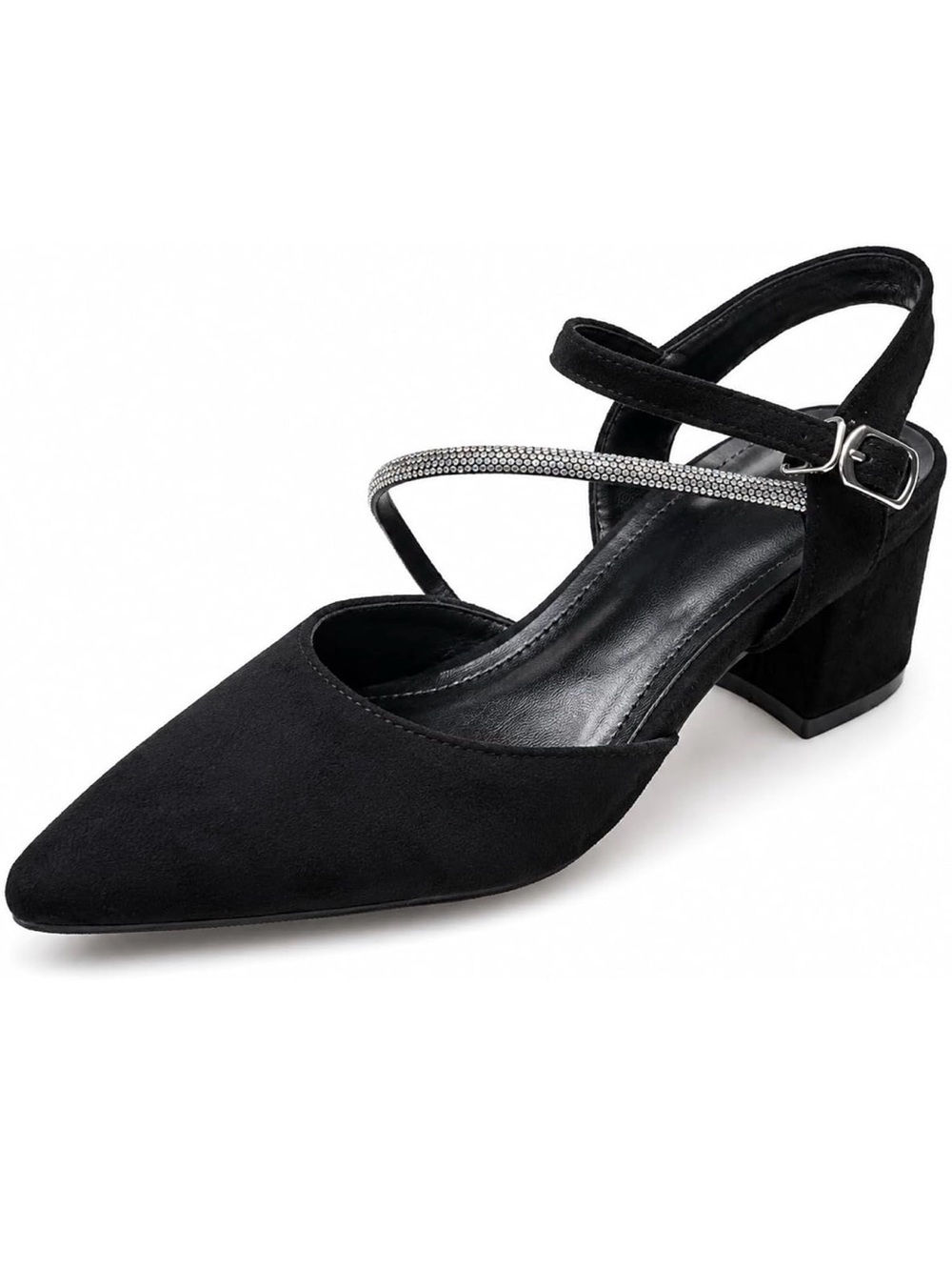 Women's suede heeled sandals